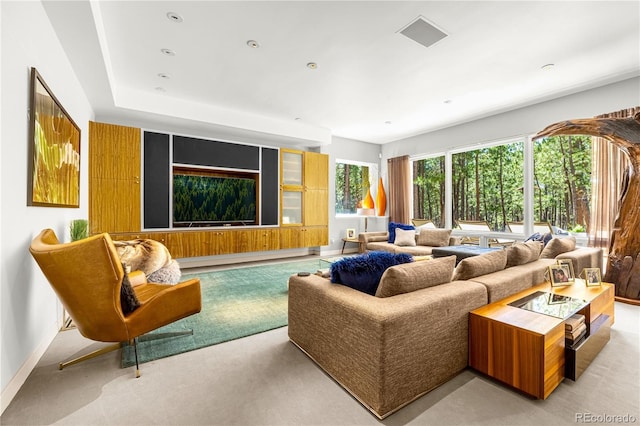1250 Dolan Dr, Monument, CO 80132 - living area featuring light carpet and baseboards