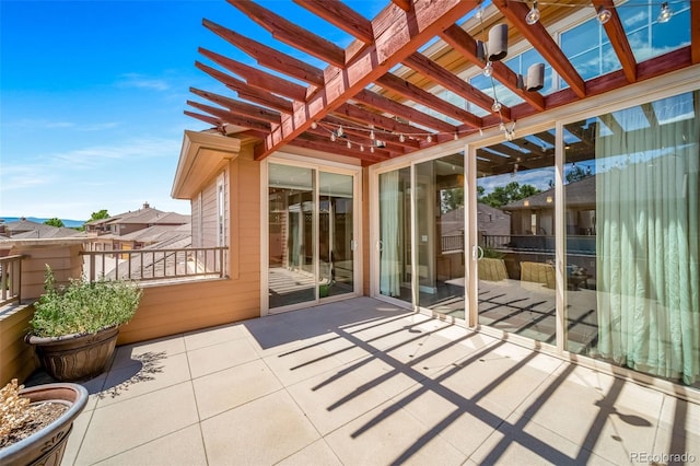 8626 Gold Peak Dr Unit B, Highlands Ranch, CO 80130 - view of patio / terrace featuring a pergola