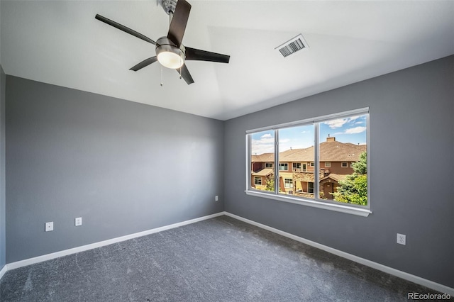 8626 Gold Peak Dr Unit B, Highlands Ranch, CO 80130 - carpeted spare room featuring ceiling fan and baseboards