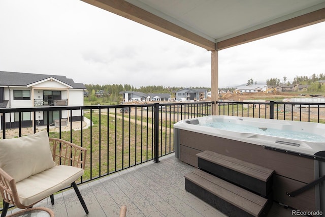 361 Gcr 840 Unit 3, Fraser, CO 80442 - balcony featuring a hot tub and a residential view
