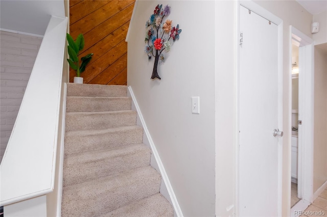 9675 E Kansas Cir Unit 48, Denver, CO 80247 - stairway featuring baseboards