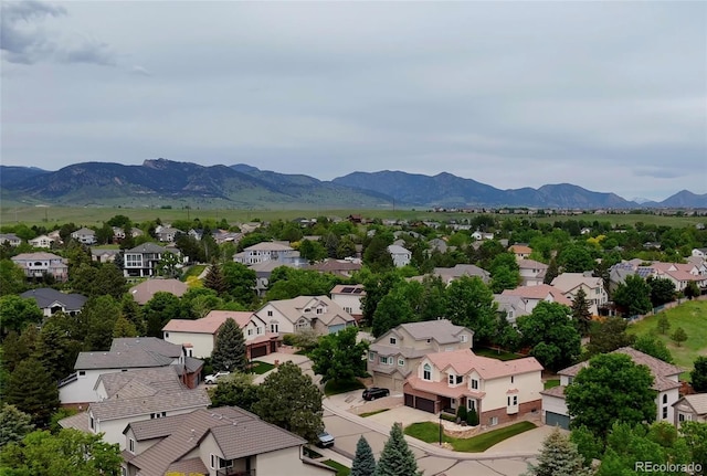 7038 Russell Ct, Arvada, CO 80007 - aerial view of residential area with mountains