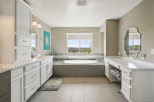 7949 S Elk Way, Aurora, CO 80016 - full bath featuring healthy amount of natural light, a garden tub, and vanity