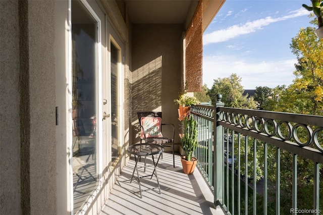 view of balcony