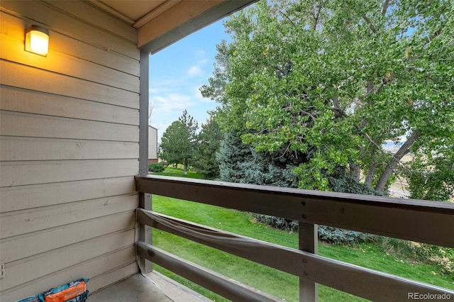 view of balcony