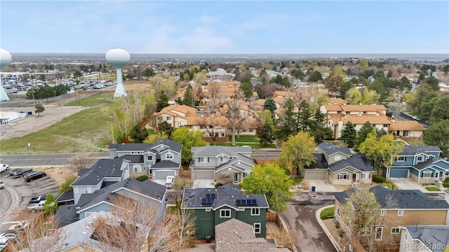 aerial perspective of suburban area