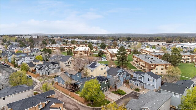 aerial perspective of suburban area