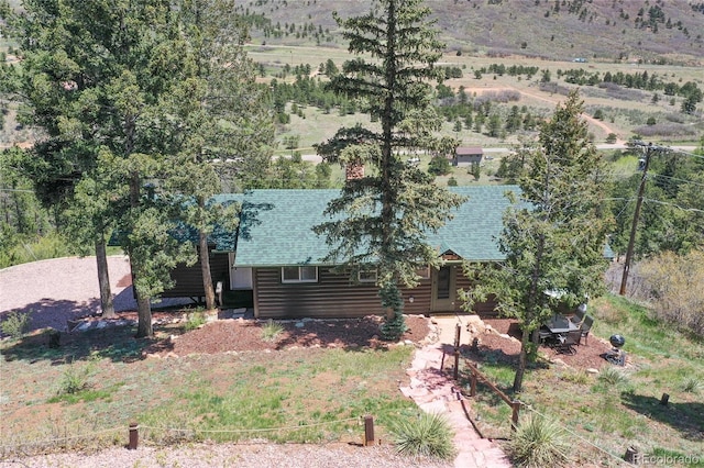 9850 Mohawk Trl, Cascade, CO 80809 - view of front of property with roof with shingles