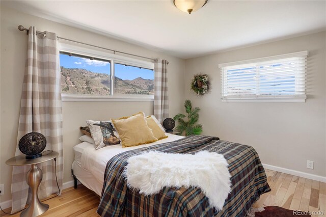 9850 Mohawk Trl, Cascade, CO 80809 - bedroom with light wood-style floors and baseboards