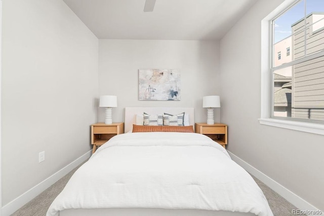 2828 N Federal Blvd, Denver, CO 80211 - carpeted bedroom with baseboards and ceiling fan