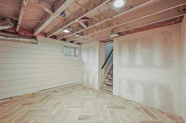1024 34th St, Denver, CO 80205 - below grade area featuring stairs