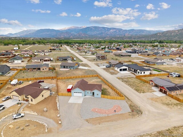 15626 Paintbrush St, Buena Vista, CO 81211 - aerial view of residential area featuring mountains