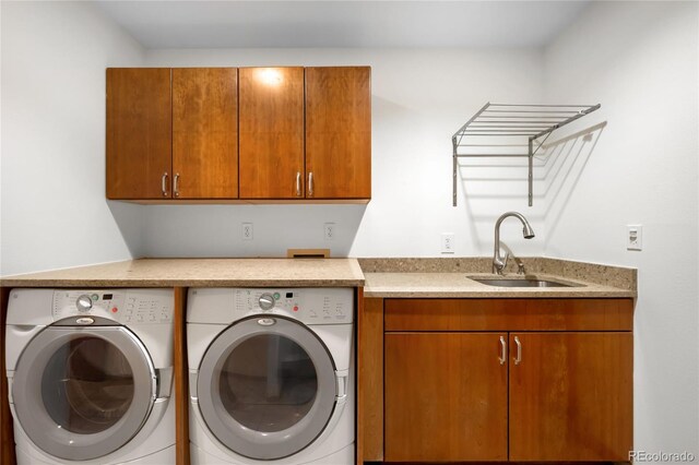 1437 Cassin Ct, Boulder, CO 80303 - washroom with separate washer and dryer and cabinet space