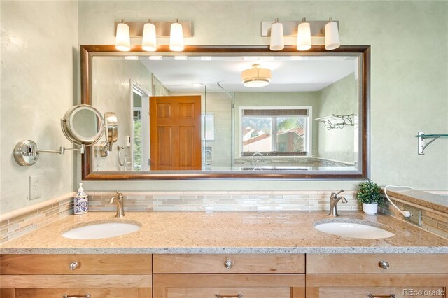 1437 Cassin Ct, Boulder, CO 80303 - bathroom with double vanity and backsplash