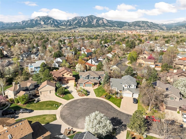 1437 Cassin Ct, Boulder, CO 80303 - aerial perspective of suburban area with mountains