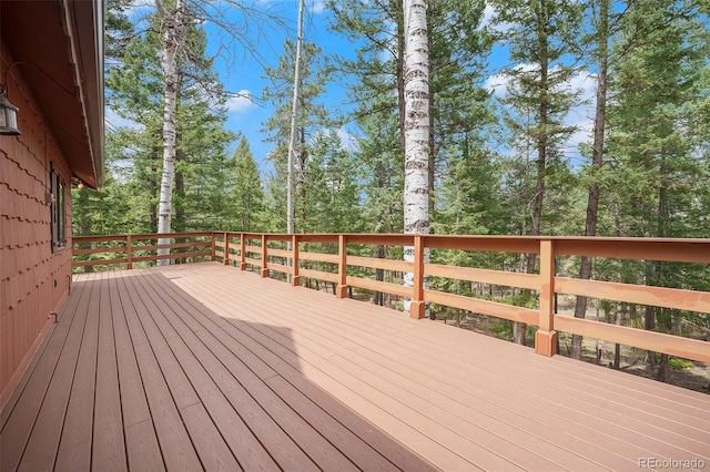 view of deck