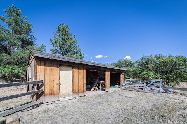 view of stable