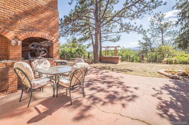 view of patio