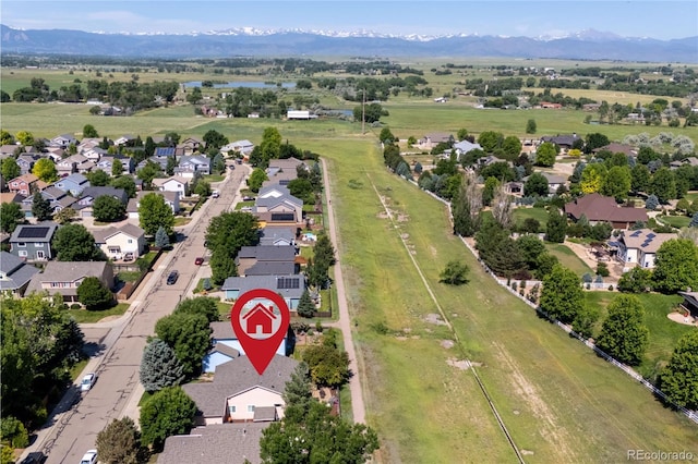 1376 Banner Cir, Erie, CO 80516 - aerial view of residential area with a mountainous background