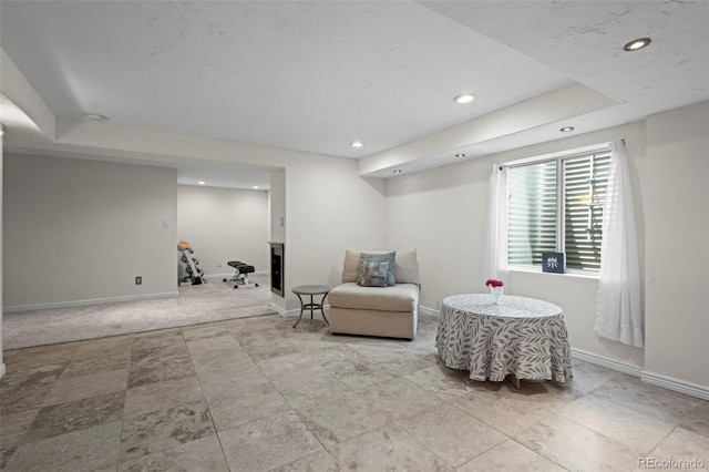 1376 Banner Cir, Erie, CO 80516 - living area with recessed lighting and baseboards