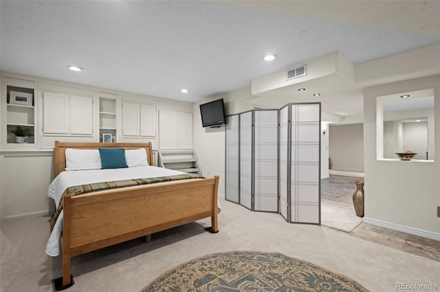 1376 Banner Cir, Erie, CO 80516 - bedroom featuring light carpet and recessed lighting