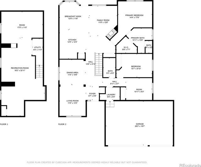 1376 Banner Cir, Erie, CO 80516 - view of floor plan / room layout