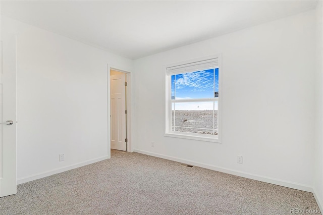 view of carpeted empty room