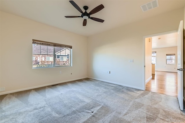 12625 Madison Way, Thornton, CO 80241 - carpeted empty room featuring ceiling fan, baseboards, and visible vents