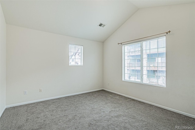 2552 W 82nd Ln Unit C, Westminster, CO 80031 - empty room with carpet floors and vaulted ceiling