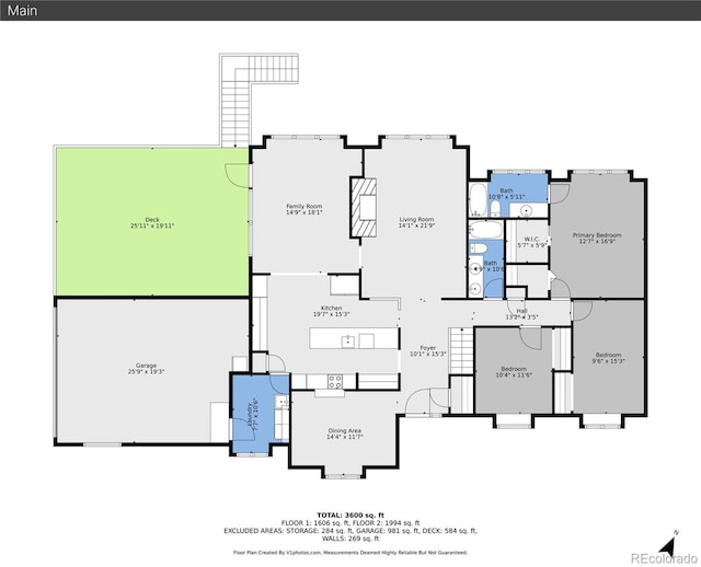 7753 Red Fox Dr, Evergreen, CO 80439 - property floor plan