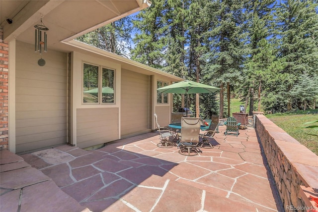 7753 Red Fox Dr, Evergreen, CO 80439 - view of patio with outdoor dining space
