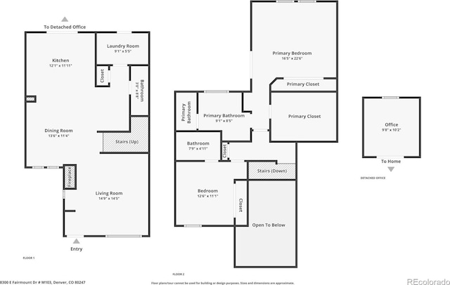 8300 Fairmount Dr Unit M103, Denver, CO 80247 - property floor plan