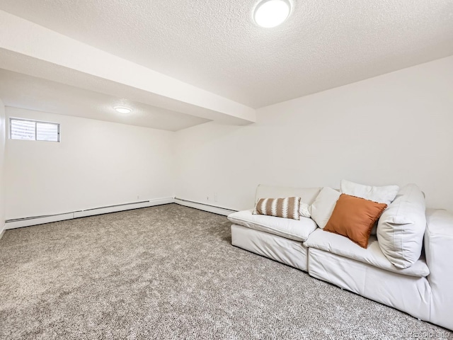 10895 Fairfax Way, Thornton, CO 80233 - living area featuring carpet and a textured ceiling