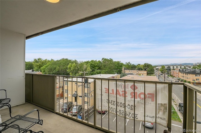 view of balcony