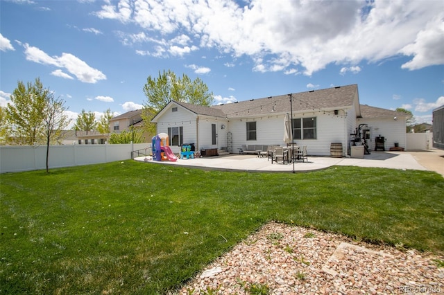 50 S Dickson St, Keenesburg, CO 80643 - rear view of property featuring a patio area