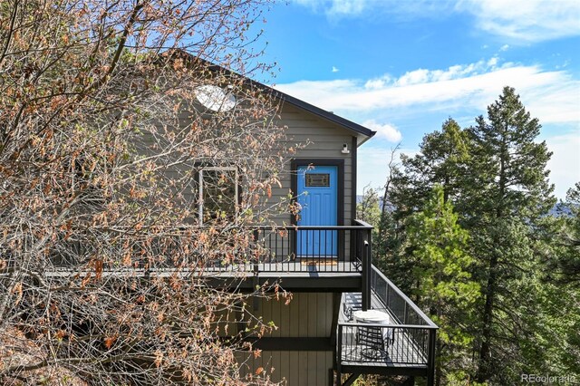 8386 S Davco Dr, Morrison, CO 80465 - view of front facade featuring stairs