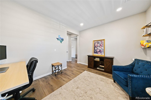 1925 Peregrine Dr, Brighton, CO 80601 - office with wood finished floors and recessed lighting
