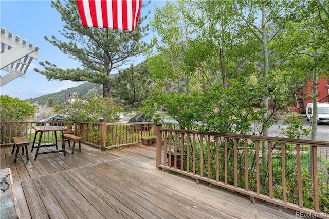 1777 Main St, Georgetown, CO 80444 - deck with outdoor dining space
