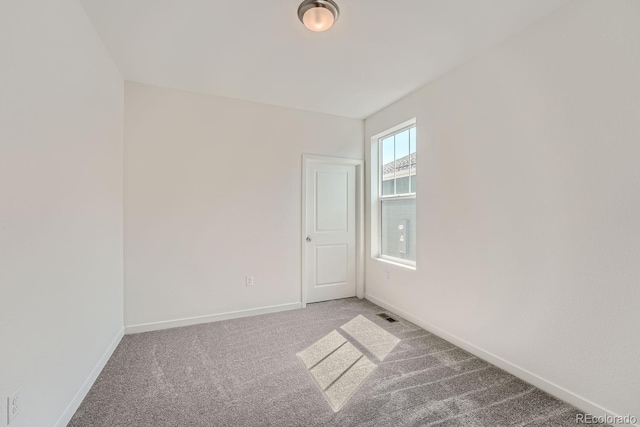 view of carpeted empty room