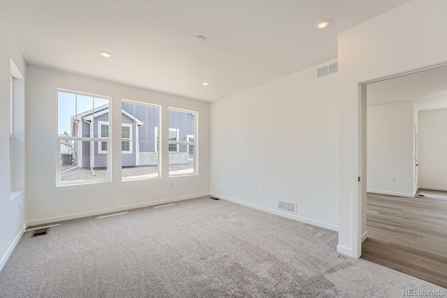 empty room with carpet floors