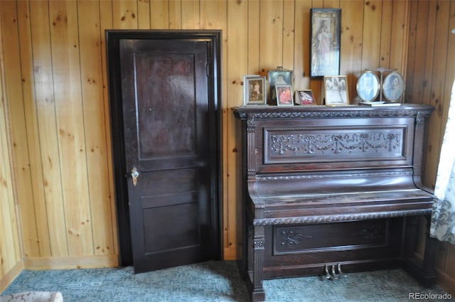 details with wood walls