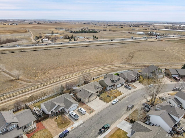 birds eye view of property featuring a residential view