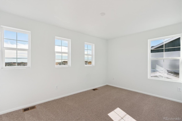 view of carpeted empty room