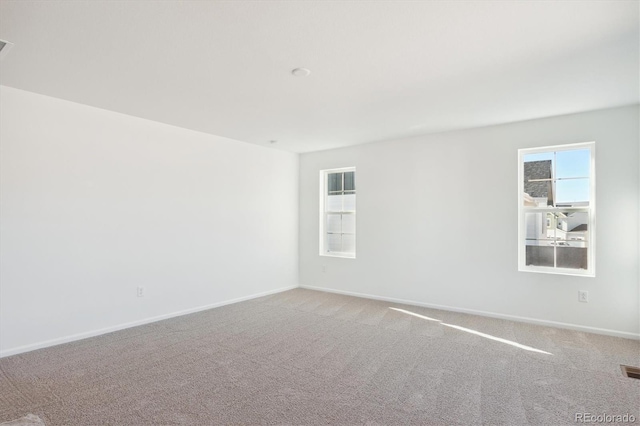 view of carpeted empty room