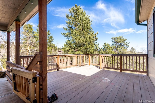116 Schooley Rd, Bailey, CO 80421 - view of wooden deck