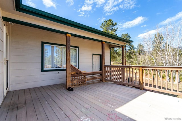 116 Schooley Rd, Bailey, CO 80421 - view of wooden deck