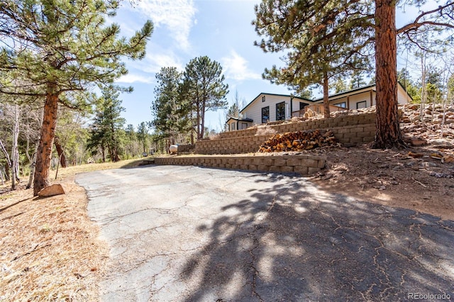 116 Schooley Rd, Bailey, CO 80421 - view of property exterior with asphalt driveway