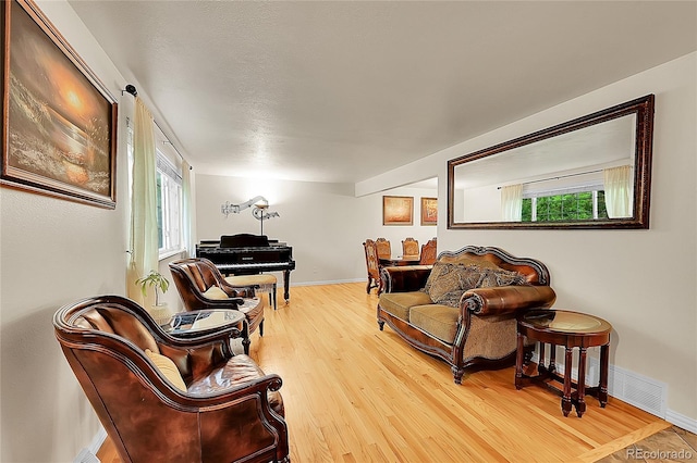 7439 S Depew St, Littleton, CO 80128 - living room with wood finished floors, plenty of natural light, and baseboards