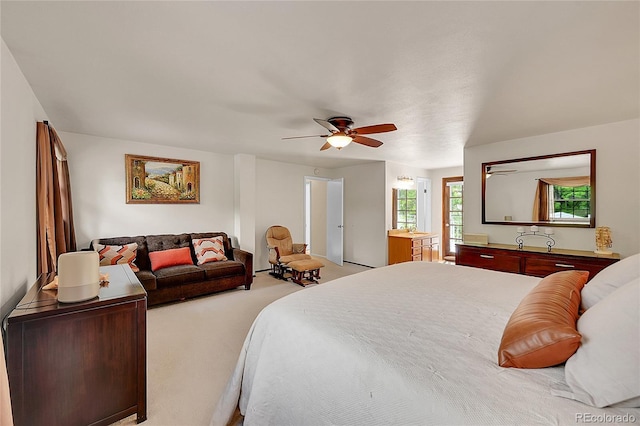 7439 S Depew St, Littleton, CO 80128 - bedroom with carpet flooring and a ceiling fan