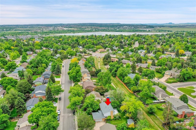 7439 S Depew St, Littleton, CO 80128 - aerial view of residential area featuring a nearby body of water
